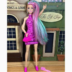 Barbie Leopard Rainbow Hair Color Doll 12" Blue Eyes 2013